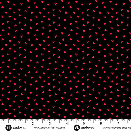 Little Ladies Love Bug Hugs Ink by Tami Jones for Andover Fabrics - 1/2 YARD