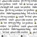 Sunny Honey by Amy Latta Bee Positive White - 1/2 Yard