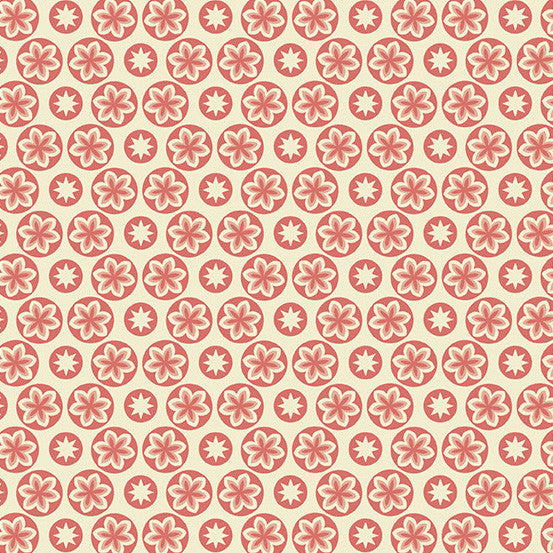 Cocoa Pink Camelia Starfruit Yardage - 1/2 Yard