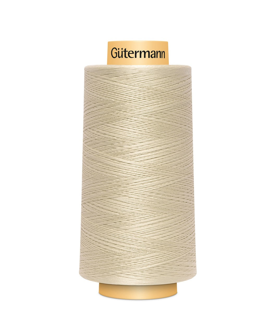 Gutermann Cotton 50wt 3000yd Cone Thread - Cream