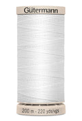 Gutermann Hand Quilting Cotton Thread 200m/219yds - White