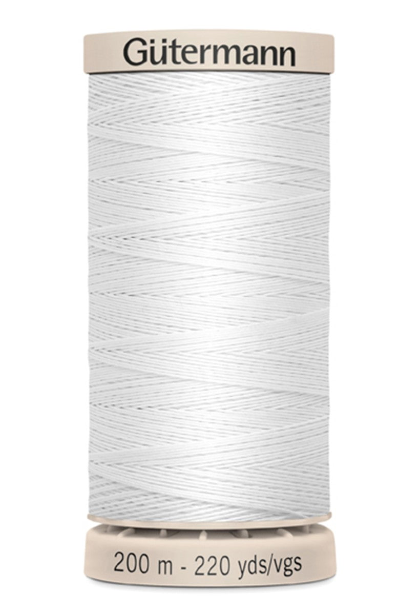 Gutermann Hand Quilting Cotton Thread 200m/219yds - White