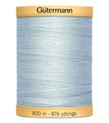 Gutermann Cotton 50wt 800m/876yd Thread - Powder Blue