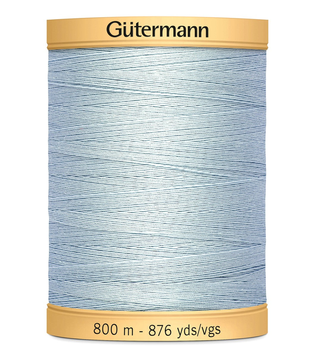 Gutermann Cotton 50wt 800m/876yd Thread - Powder Blue