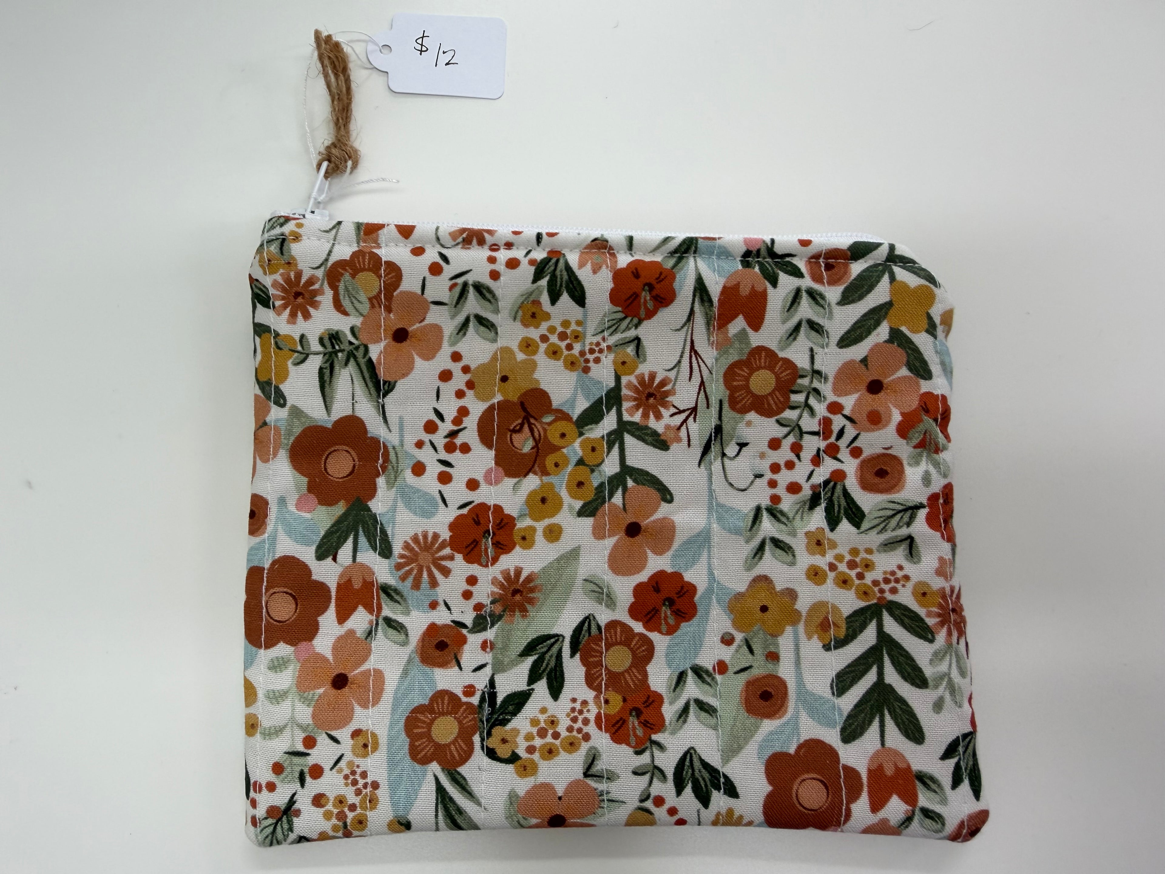 Boho Flower Small Keychain Zipper Pouch - Tiny Jungles