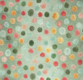 Dreamy Florals - Dots Sage and Pink - 1/2 Yard