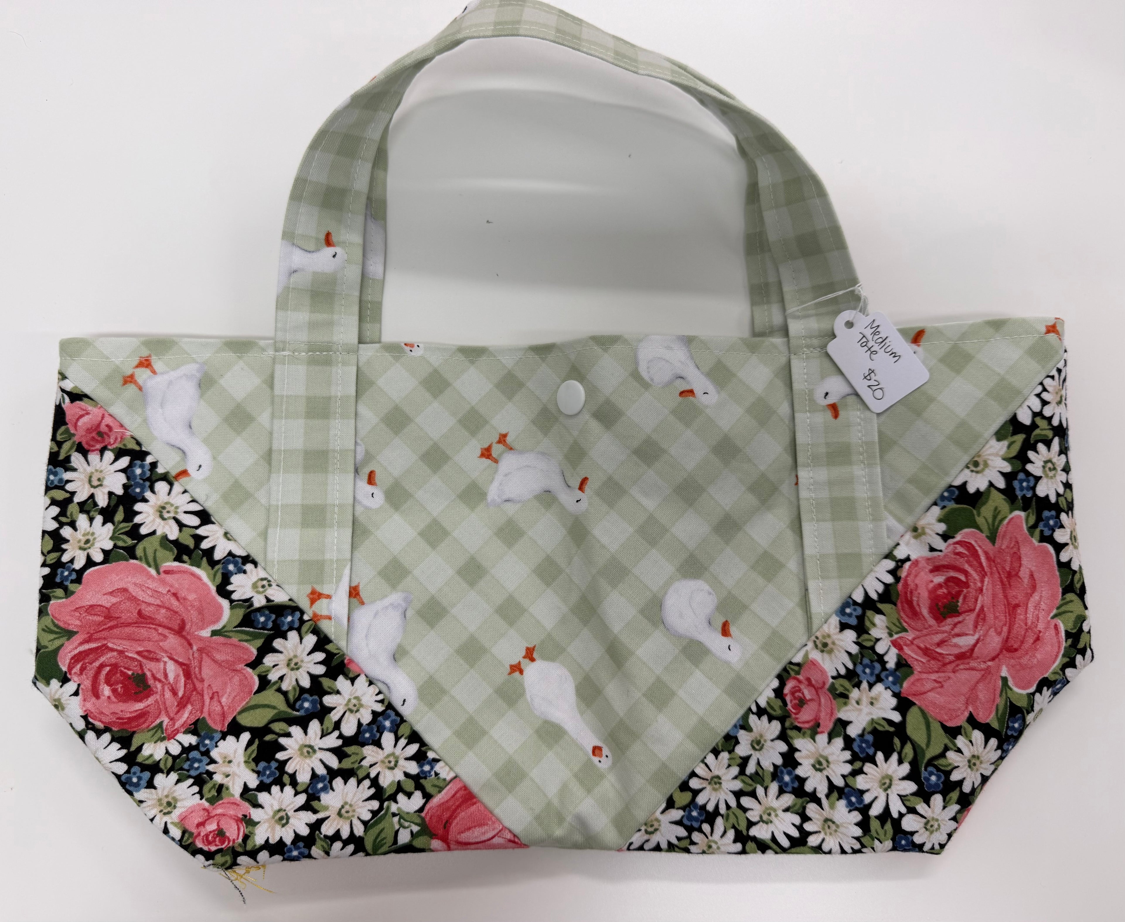 Floral and Goose Medium Tote- Tiny Jungles