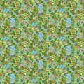 Green Lily Pads River Romp Q-862-66 -1/2 Yard