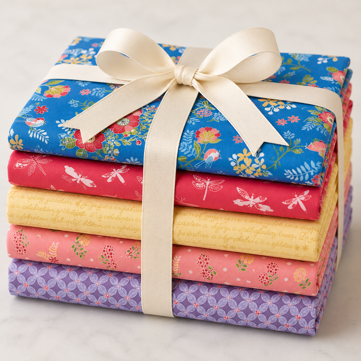 Awakening Spring Fat Quarter Bundle - Cherry Guidry for Riley Blake Designs -5 FQ's