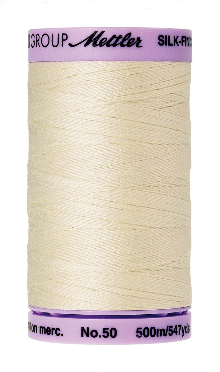 Mettler Cotton Thread 50wt 547yd - Antique White