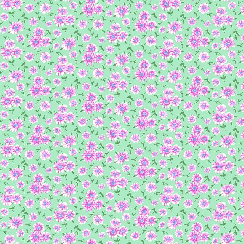 Full Bloom Sky Daisy by Heather Bailey for FIGO- 1/2 YARD