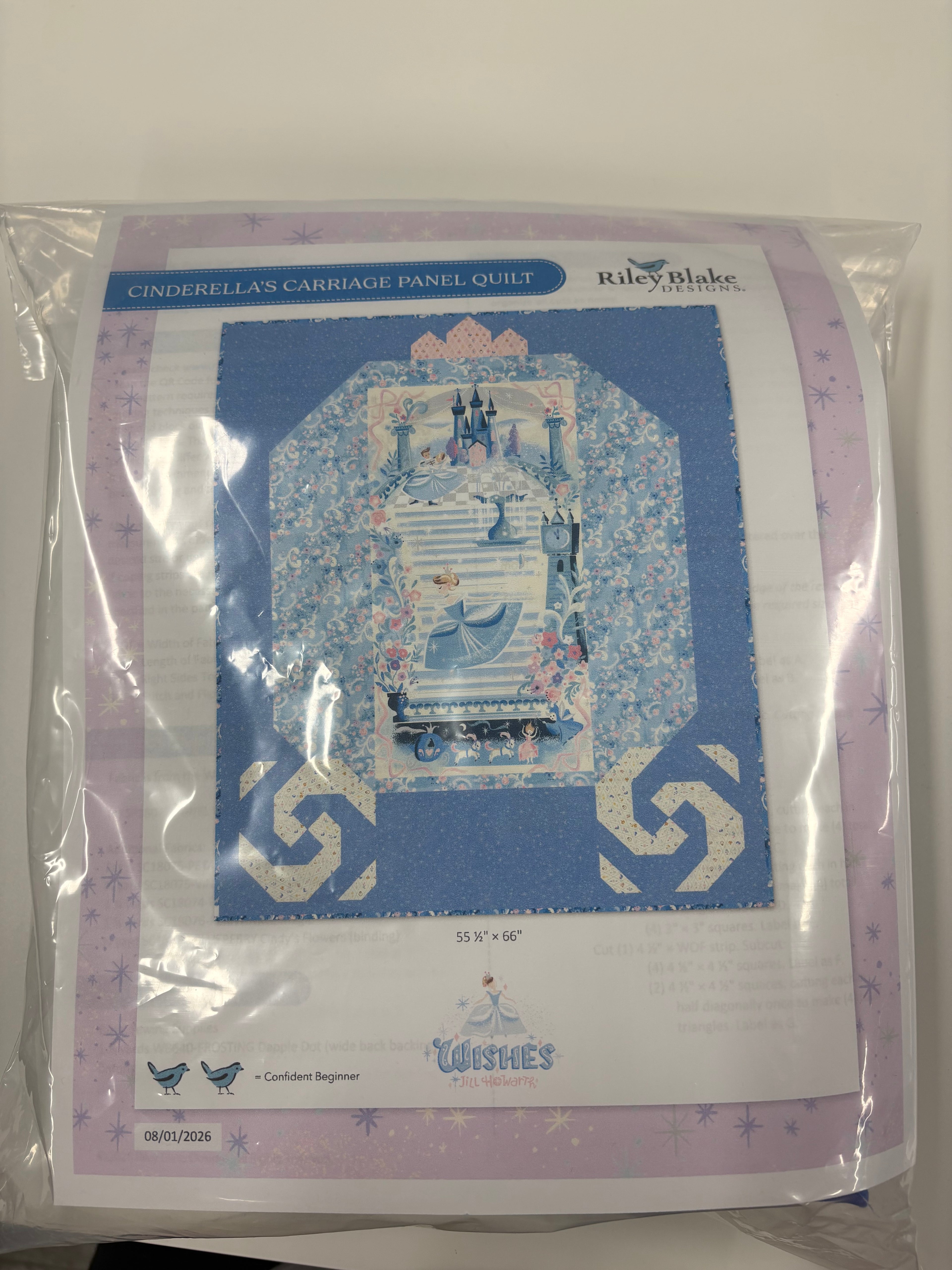 Riley Blake Cinderella’s Carriage Panel quilt kilt