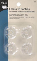 Dritz Class 15 Plastic Bobbins 4ct