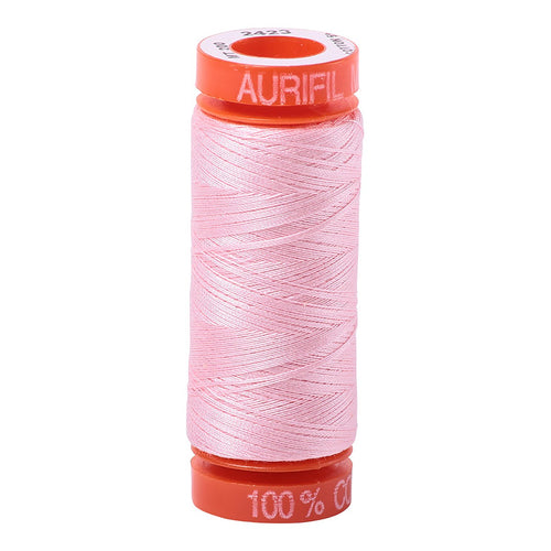 Aurifil 50wt Cotton Thread – Baby Pink 2423 – 220 yd
