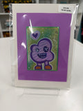 ACEO - Original Art Card - Purple Dude- by local artist eat0_0Cake - 2" X3"