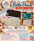 Betty Pouch Sewing Class – October 18, 2026
