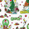 Grinch White Quilting Cotton