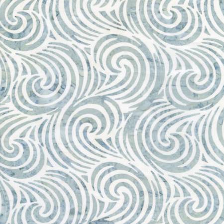 Tonga Batiks Juniper Spa Swirly Waves by Timeless Treasure -1/2 Yard