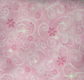 Make Believe - Flowers and Swirls Pink - 1/2 Yard