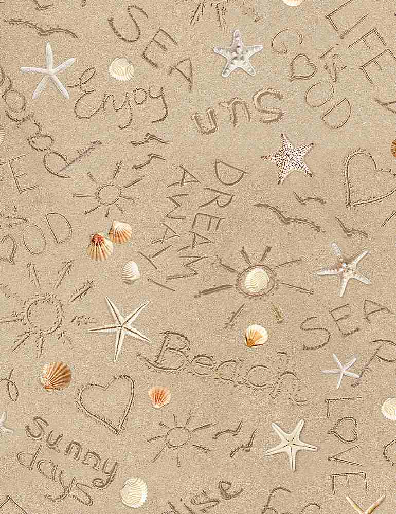 Written On Sand for TTF - 1/2 Yard