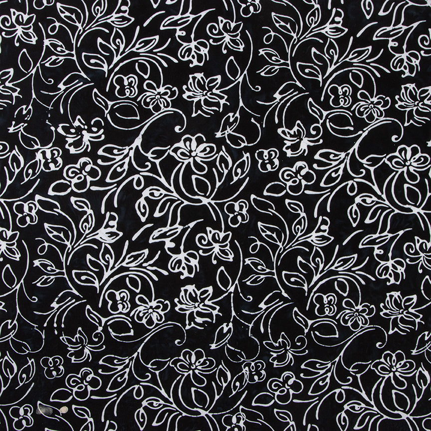 Batiks Achromatic Dance Licorice Candy by Riley Blake Designs for Riley Blake - 1/2 YARD