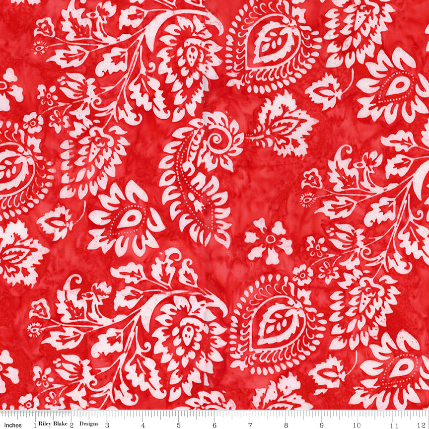 Batiks Decorator Style Cherry by Riley Blake Designs for Riley Blake - 1/2 YARD