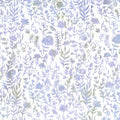 Batiks Floral Grid Lavender Blue by Riley Blake Designs for Riley Blake - 1/2 YARD