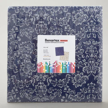 Elegant Keepsakes Metallic 10" Squares by Kanvas Studio for Benartex