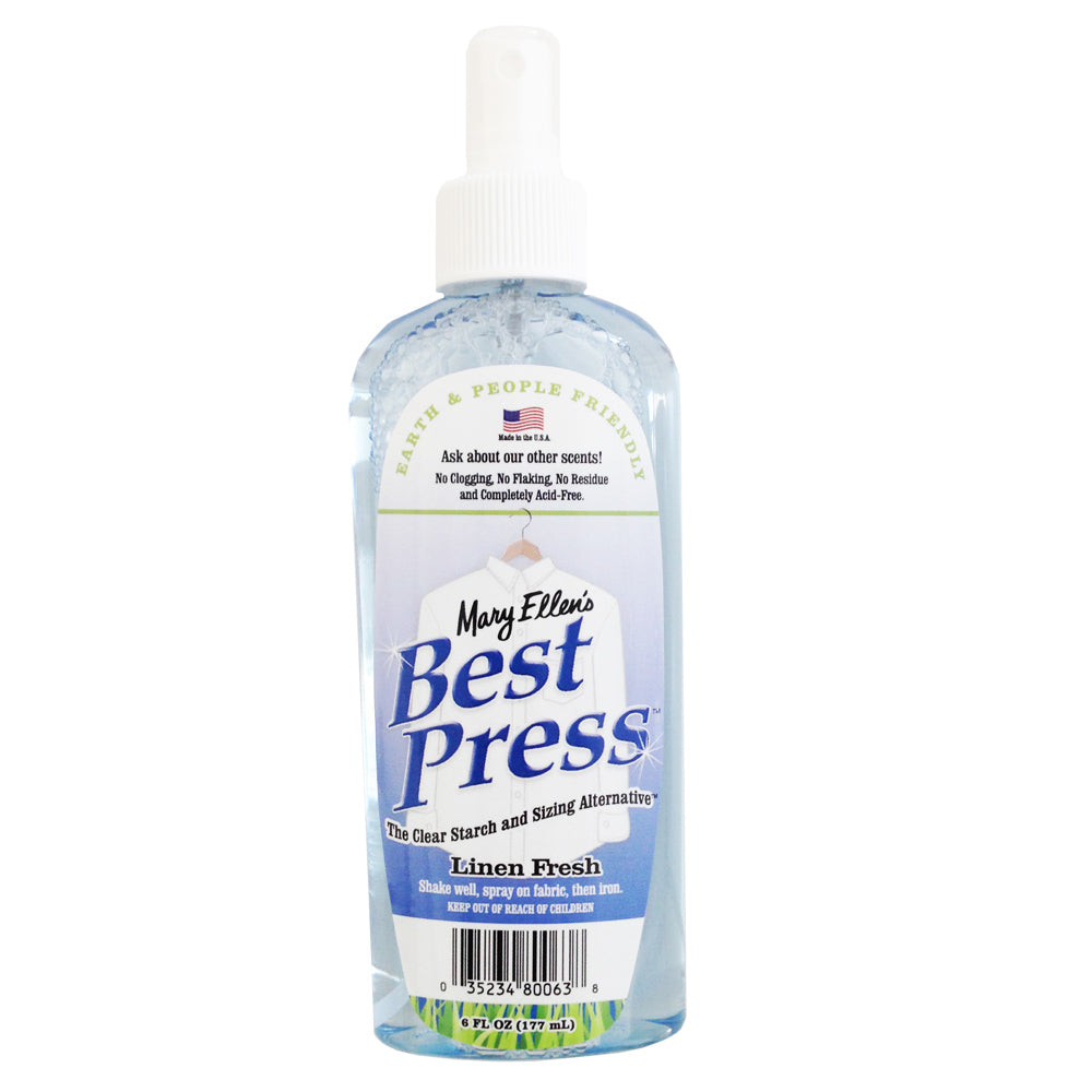 Mary Ellen's Best Press Spray Starch Alternative – Linen Fresh – 6 oz