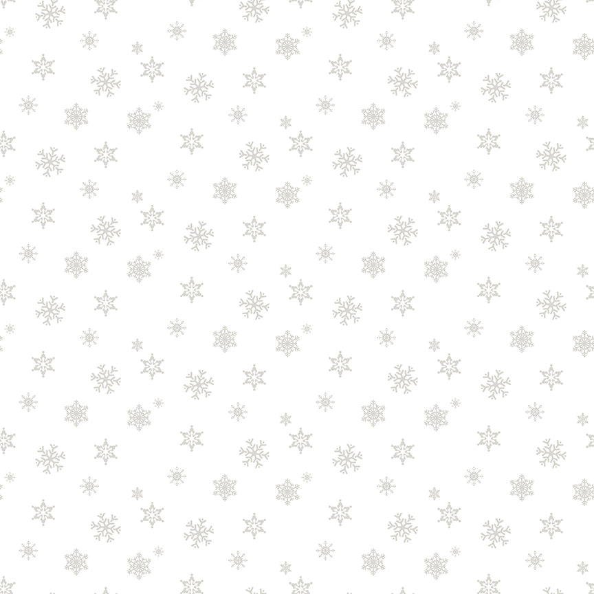 Christmas Wishes Snowflakes White-on-White for Riley Blake Designs - 1/2 Yard