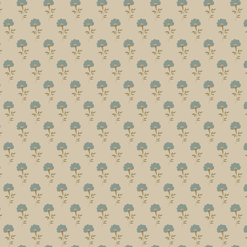 Threads of Grace - Flora Taupe- by Kassidy Grace for Riley Blake - 1/2 YARD