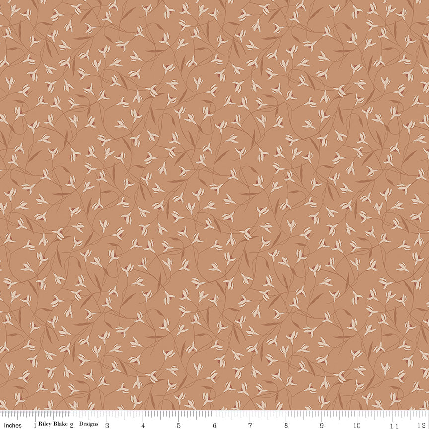 Threads of Grace - Snow Drop Clay - by Kassidy Grace for Riley Blake - 1/2 YARD