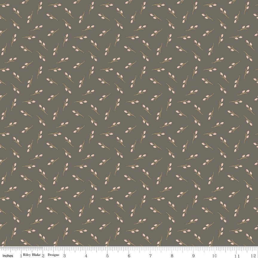 Threads of Grace - Toss Gray - by Kassidy Grace for Riley Blake - 1/2 YARD