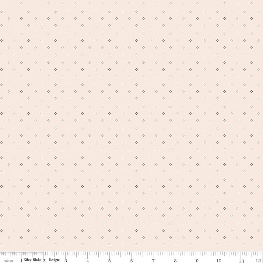 Threads of Grace - Dots Latte - by Kassidy Grace for Riley Blake - 1/2 YARD