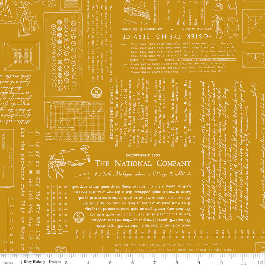 TYPE/ography Cider by Lori Holt for Riley Blake Designs - 1/2 YARD