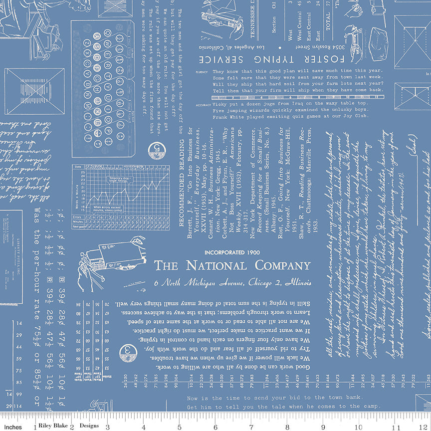 TYPE/ography Dusk by Lori Holt for Riley Blake Designs - 1/2 YARD