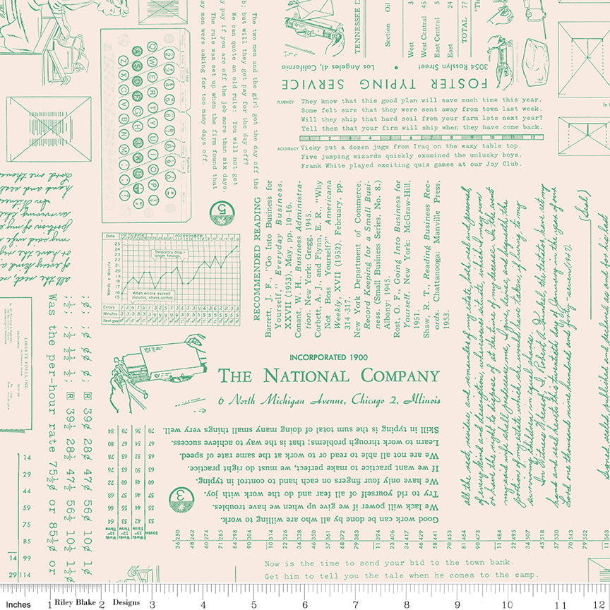 TYPE/ography Background-Alpine by Lori Holt for Riley Blake Designs - 1/2 YARD