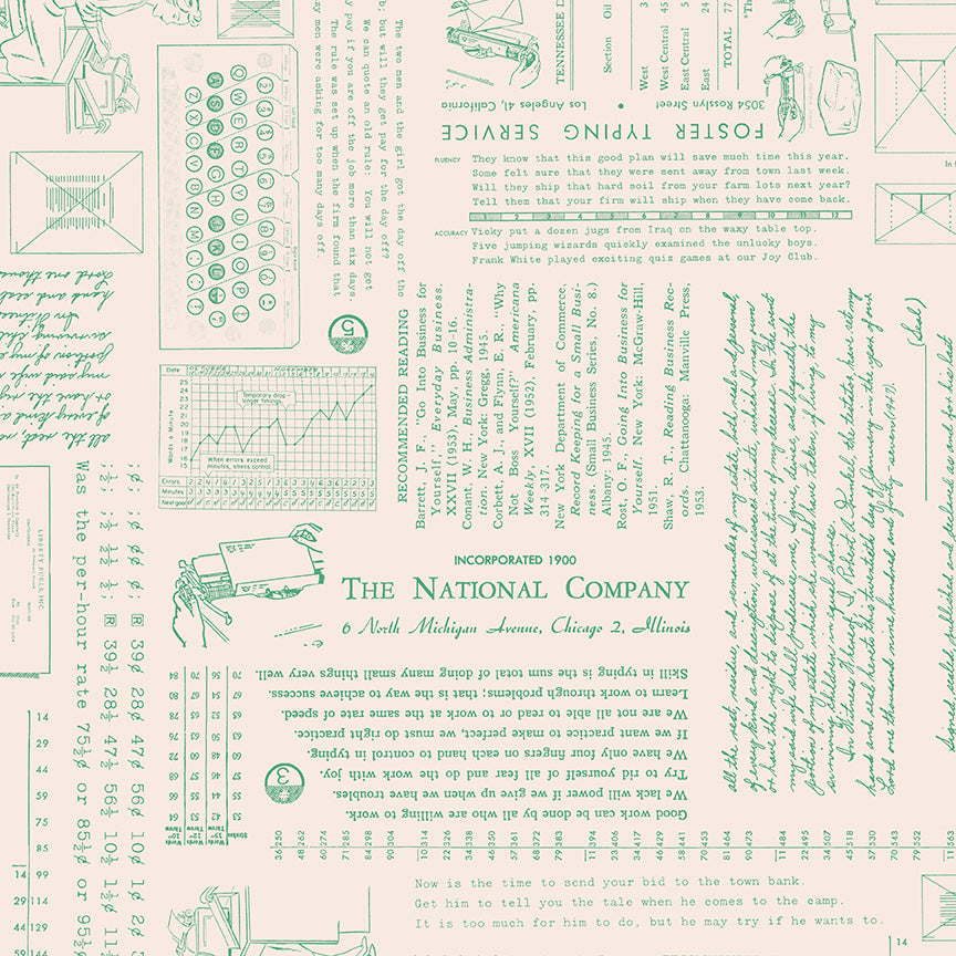 TYPE/ography Background-Alpine by Lori Holt for Riley Blake Designs - 1/2 YARD