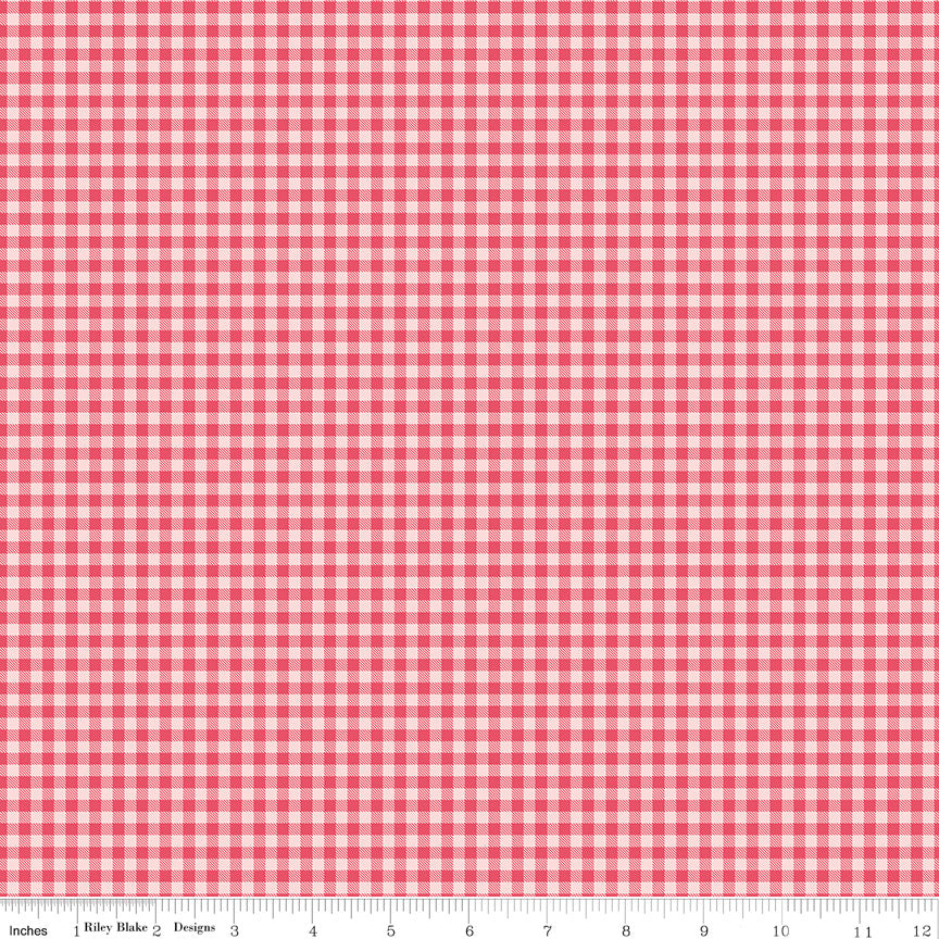 Sew in Love Gingham Pink by Dani Mogstad for Riley Blake Designs - 1/2 YARD