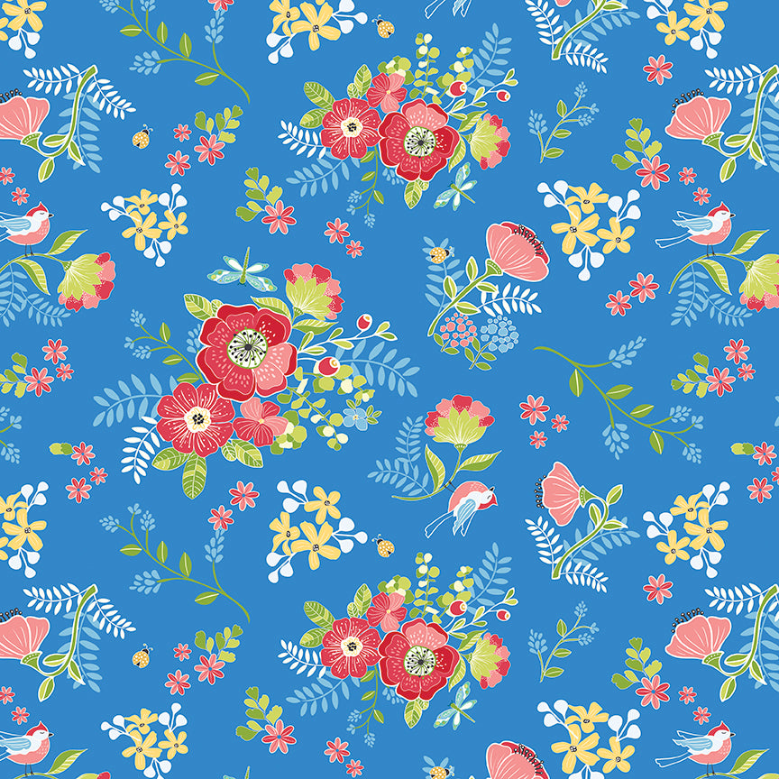 Awakening Spring Palette Azure by Cherry Guidry for RBD - 1/2 YARD