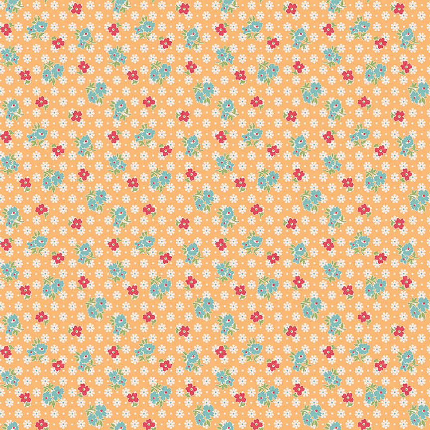 Farmer's Daughter - Feedsack Marigold - by Lori Holt for Riley Blake Designs - 1/2 YARD