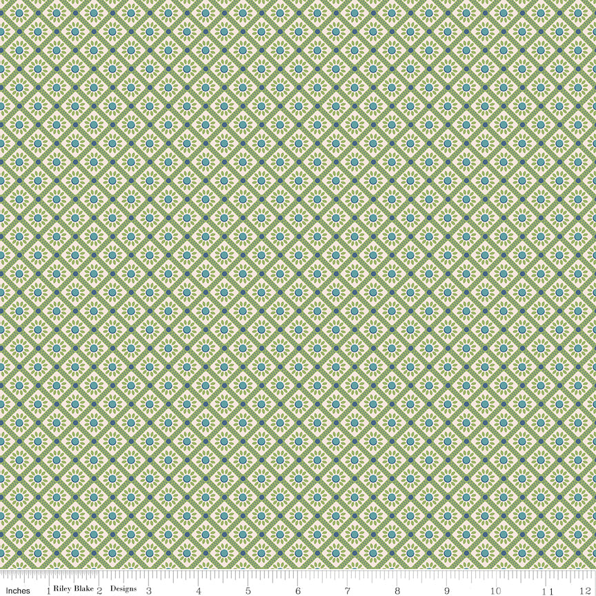 Farmer's Daughter - Sunflower Thyme - by Lori Holt for Riley Blake Designs - 1/2 YARD