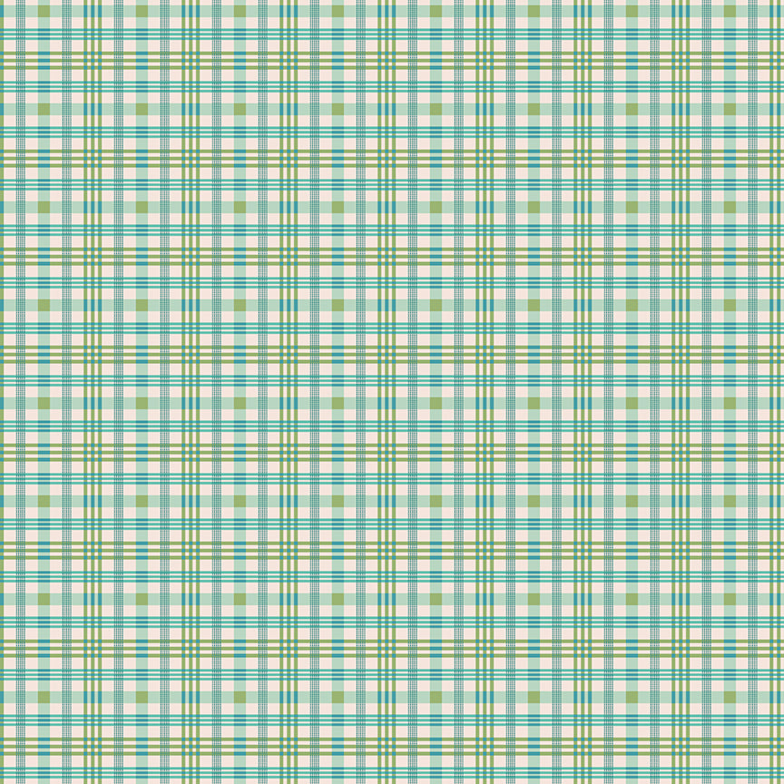 Farmer's Daughter - Plaid - Sea Glass by Lori Holt for Riley Blake Designs - 1/2 YARD
