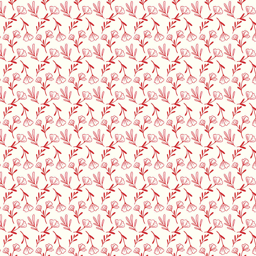 Radiant Ruby Floral Cloud by Dani Mogstad for Riley Blake Designs - 1/2 Yard