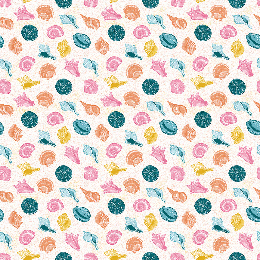 Reef - Reef Shells Multi- by Corrine Wells for Riley Blake Designs - 1/2 Yard