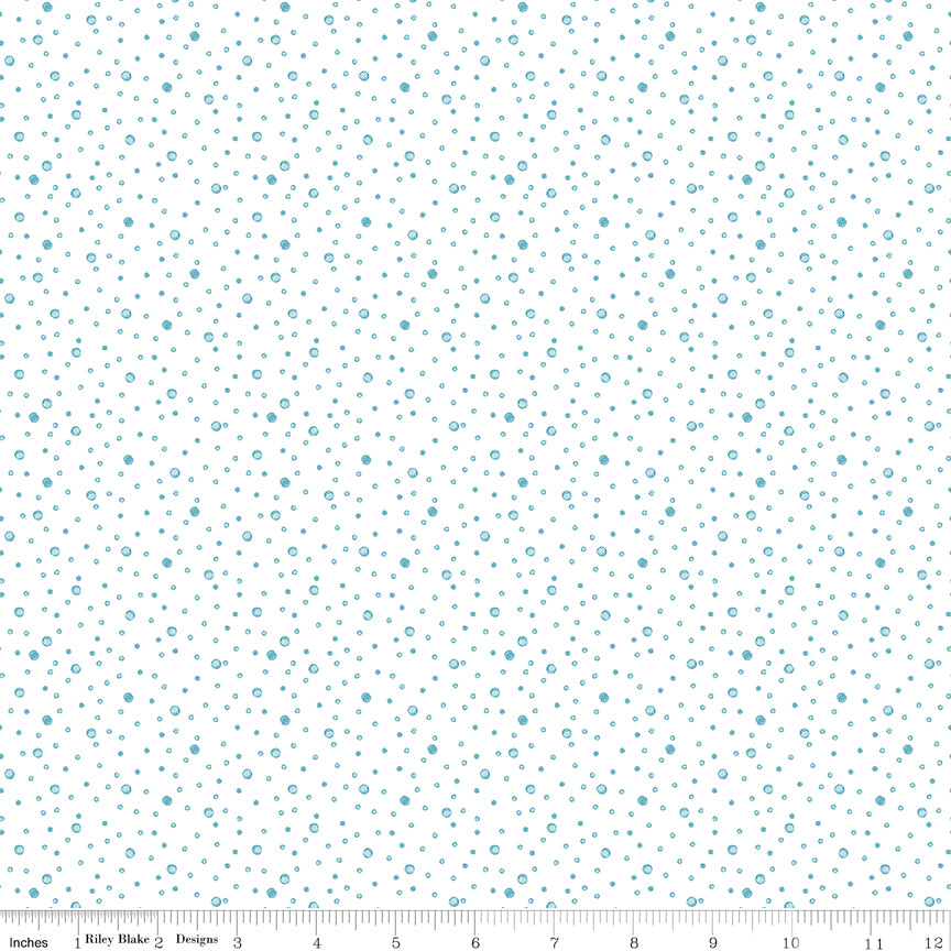 Reef - Reef Bubbles - White - by Corrine Wells for Riley Blake Designs - 1/2 Yard