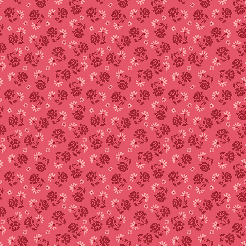 Berry & Sage - Roses Tea Rose - by Lori Holt for Riley Blake Designs - 1/2 YARD