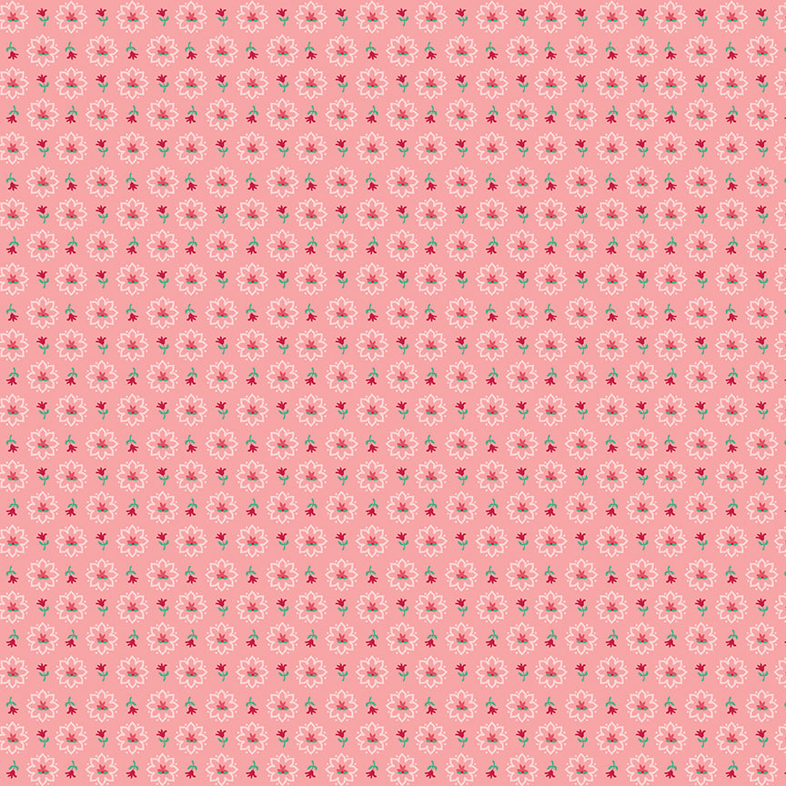 Berry & Sage - Coral - by Lori Holt for Riley Blake Designs - 1/2 YARD