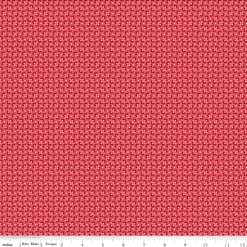 Berry & Sage - Flower Bed Tea Rose - by Lori Holt for Riley Blake Designs - 1/2 YARD