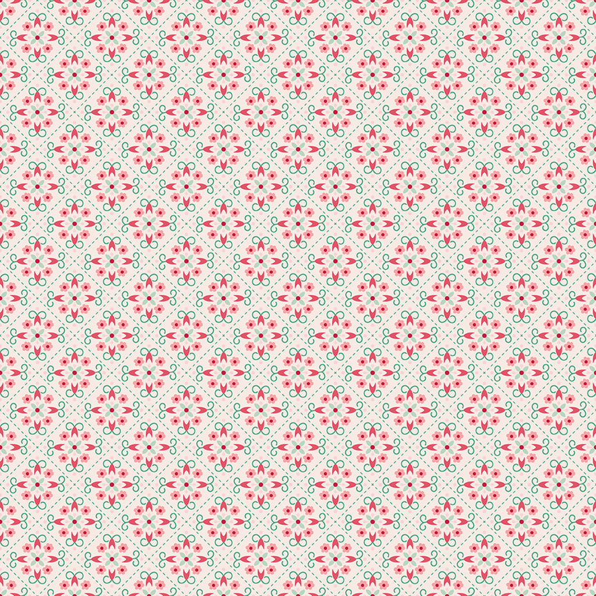 Berry & Sage - Wallpaper Latte - by Lori Holt for Riley Blake Designs - 1/2 YARD
